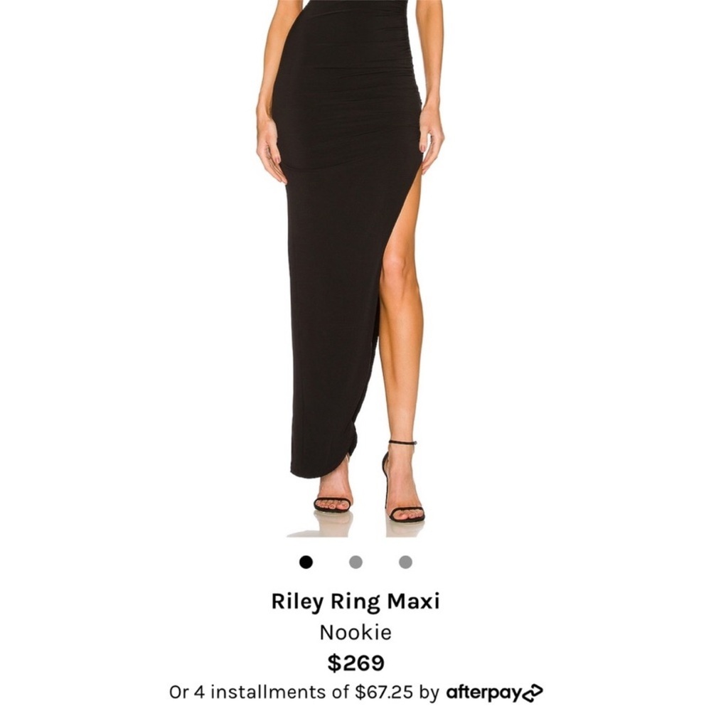 NOOKIE Riley Ring Maxi in Black L - Picture 6 of 16